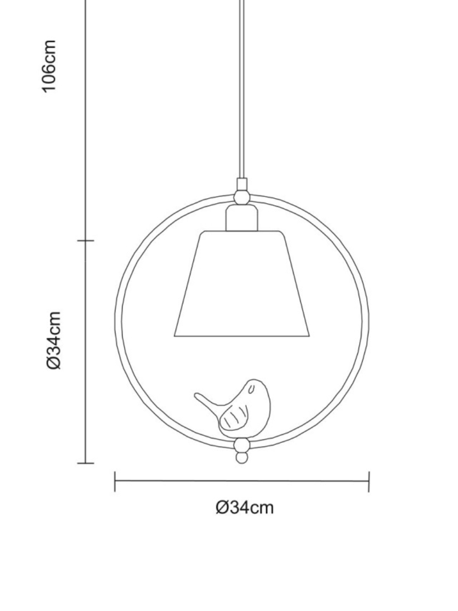 Підвісний світильник Arte Lamp Passero (A4289SP-1WH) - фото 3