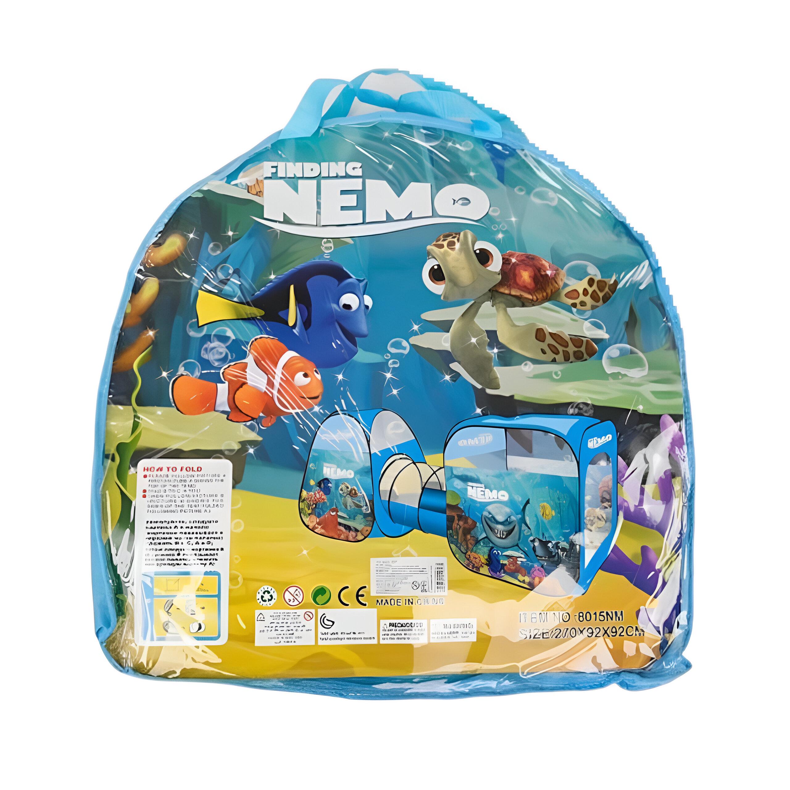 Детская палатка с тоннелем 8015 NM Рыбки 270x92x92 см Голубой (29516018) - фото 2