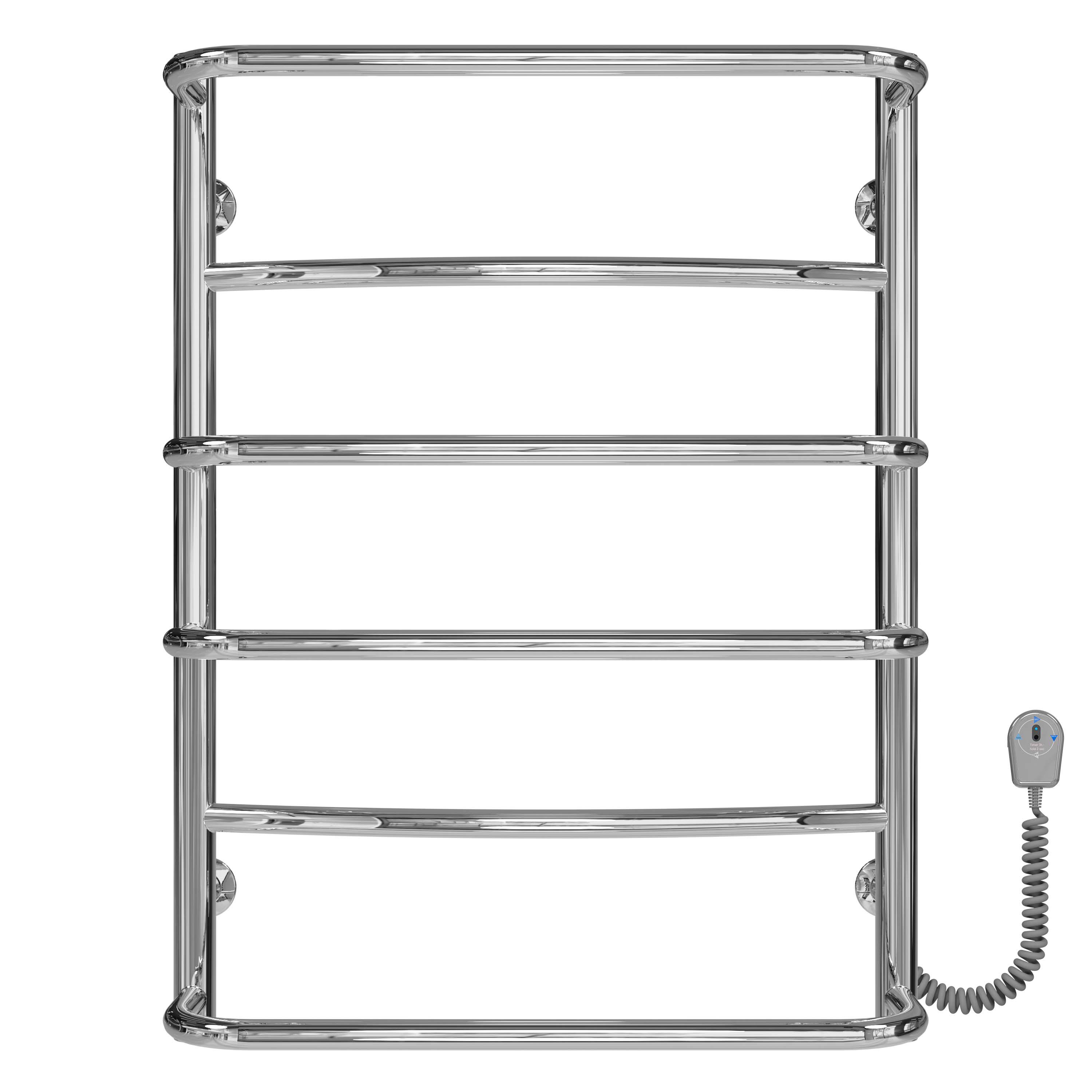 Полотенцесушитель электрический Deffi Аквамикс П6 EF16 правое подключение нержавеющая сталь 400х700 мм Хром (C.AM.70.40.6.ECR5)