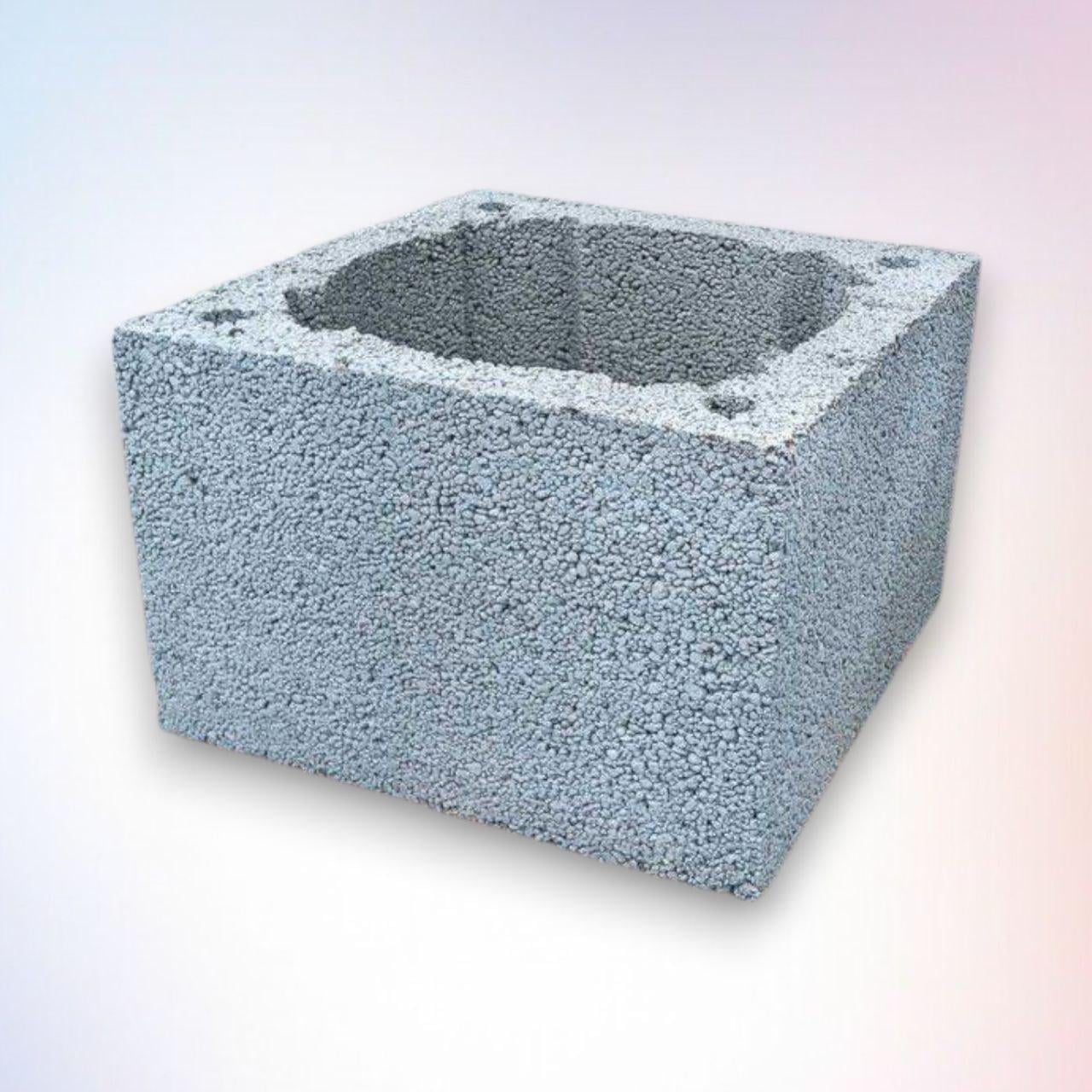 Керамзитобетонный блок для дымохода 400x200x200 мм (BLD)