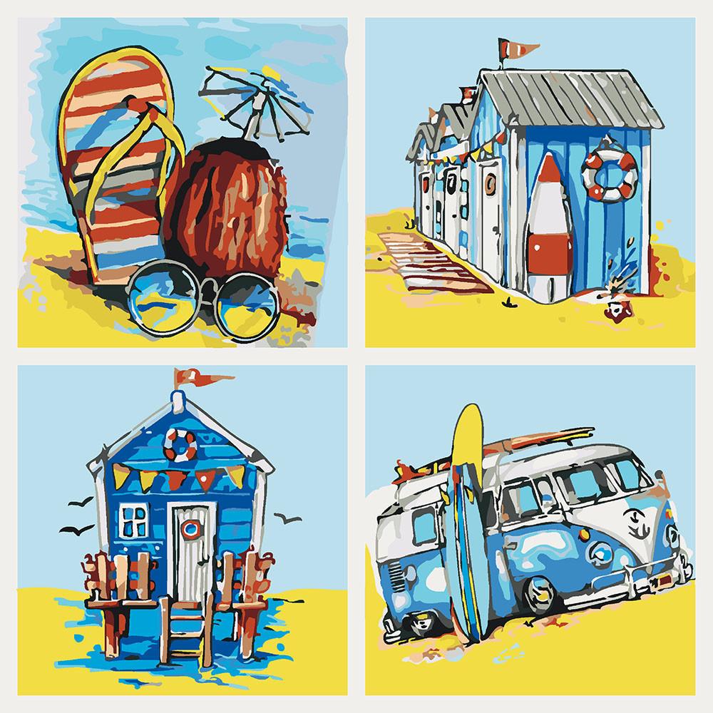 Картина по номерам Идейка Летние приключения 40x40 см (skl-КНО5022)