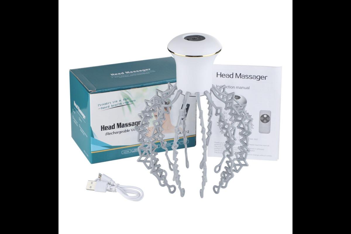 Масажер для голови Benbo Vibro Head Massager електричний 3 режими - фото 12