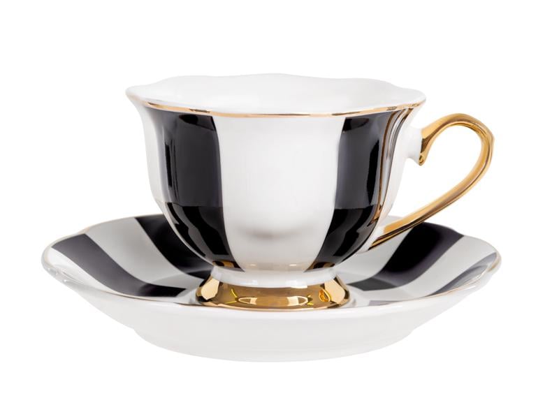 Набор чайных чашек Lefard Blur фарфоровых с блюдцем на 2 персоны 220 мл (922-029) - фото 4 Набор чайных чашек Lefard Blur фарфоровых с блюдцем на 2 персоны 220 мл (922-029) - фото 4