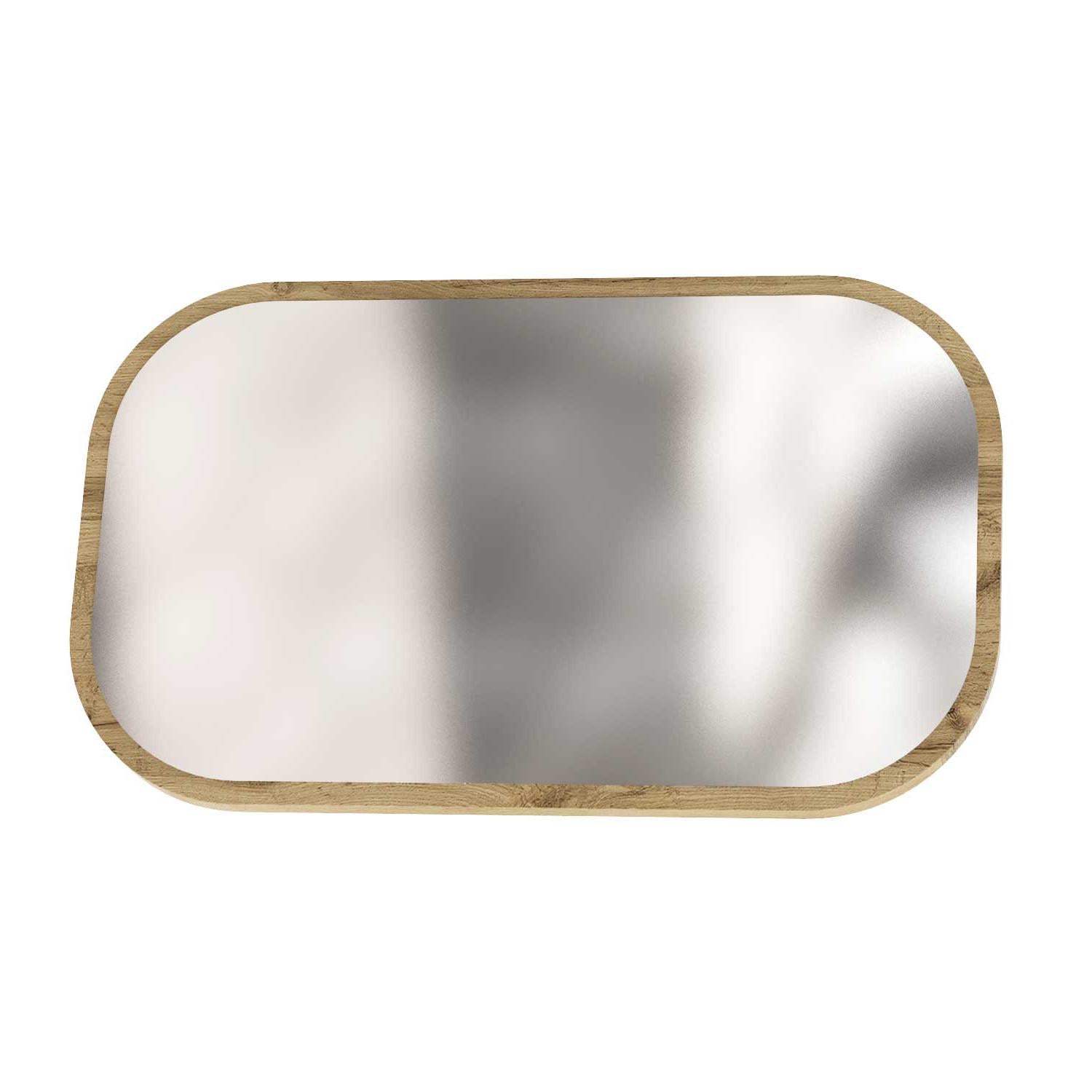 Зеркало Swan 100 горизонтальная текстура 1000х600x10 мм Дуб крафт золотой (GAAG09120000000)