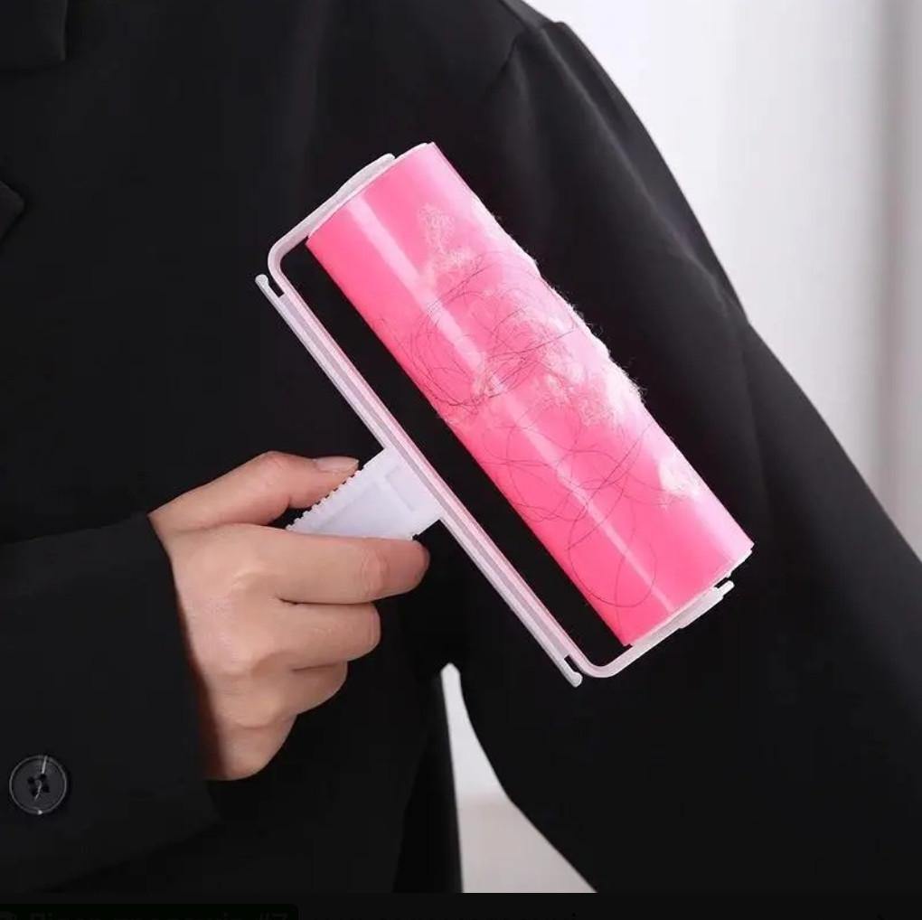 Валик липкий для чищення одягу багаторазовий силіконовий Рожевий (2338615831) - фото 4 Валик липкий для чищення одягу багаторазовий силіконовий Рожевий (2338615831) - фото 4