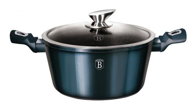 Кастрюля Berlinger Haus Aquamarine Edition 2,5 л с мраморной крошкой (BH-1878)