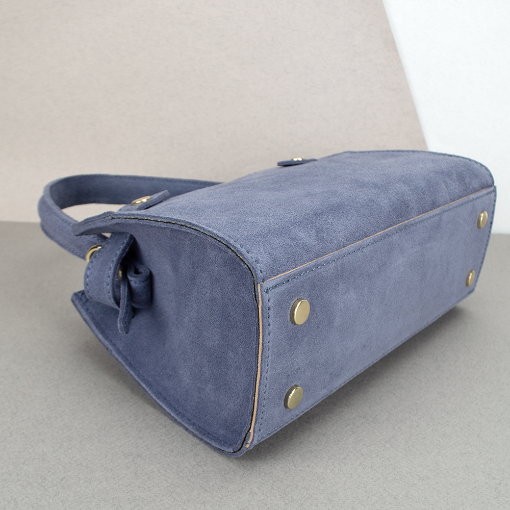 Сумка жіноча замшева Virginia Conti 03737 Джинс (2358936874) - фото 4 Сумка жіноча замшева Virginia Conti 03737 Джинс (2358936874) - фото 4