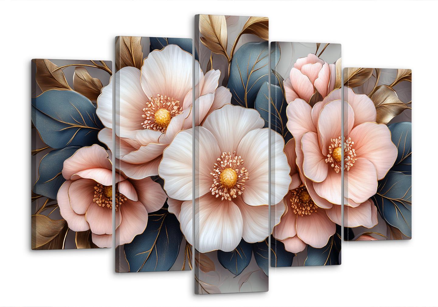 Картина модульная MAKO цветы любви 80x125 см (MK50551)
