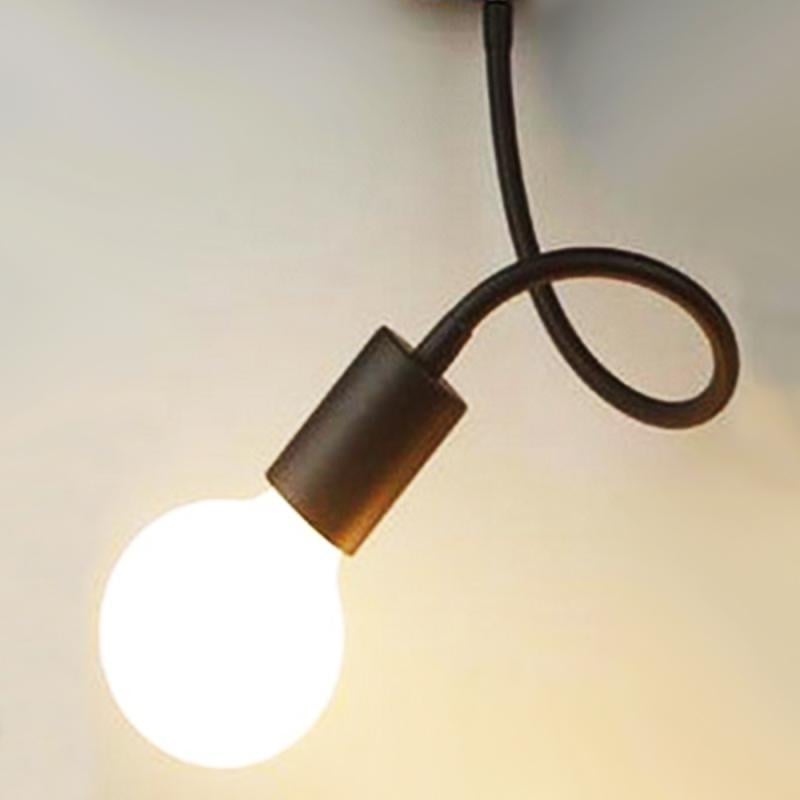 Бра в стиле лофт Anykind с гибкой трубкой без плафона Черный - фото 3 Бра в стиле лофт Anykind с гибкой трубкой без плафона Черный - фото 3