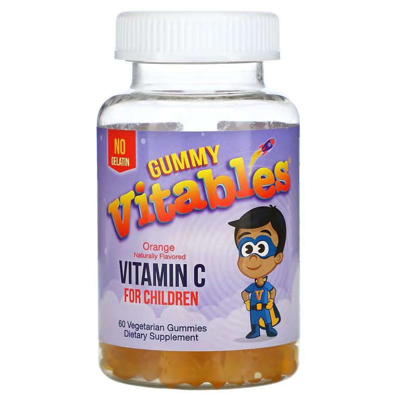 Витамины Vitables Gummy Vitamin C For Children No Gelatin Orange 60 жевательных таблеток