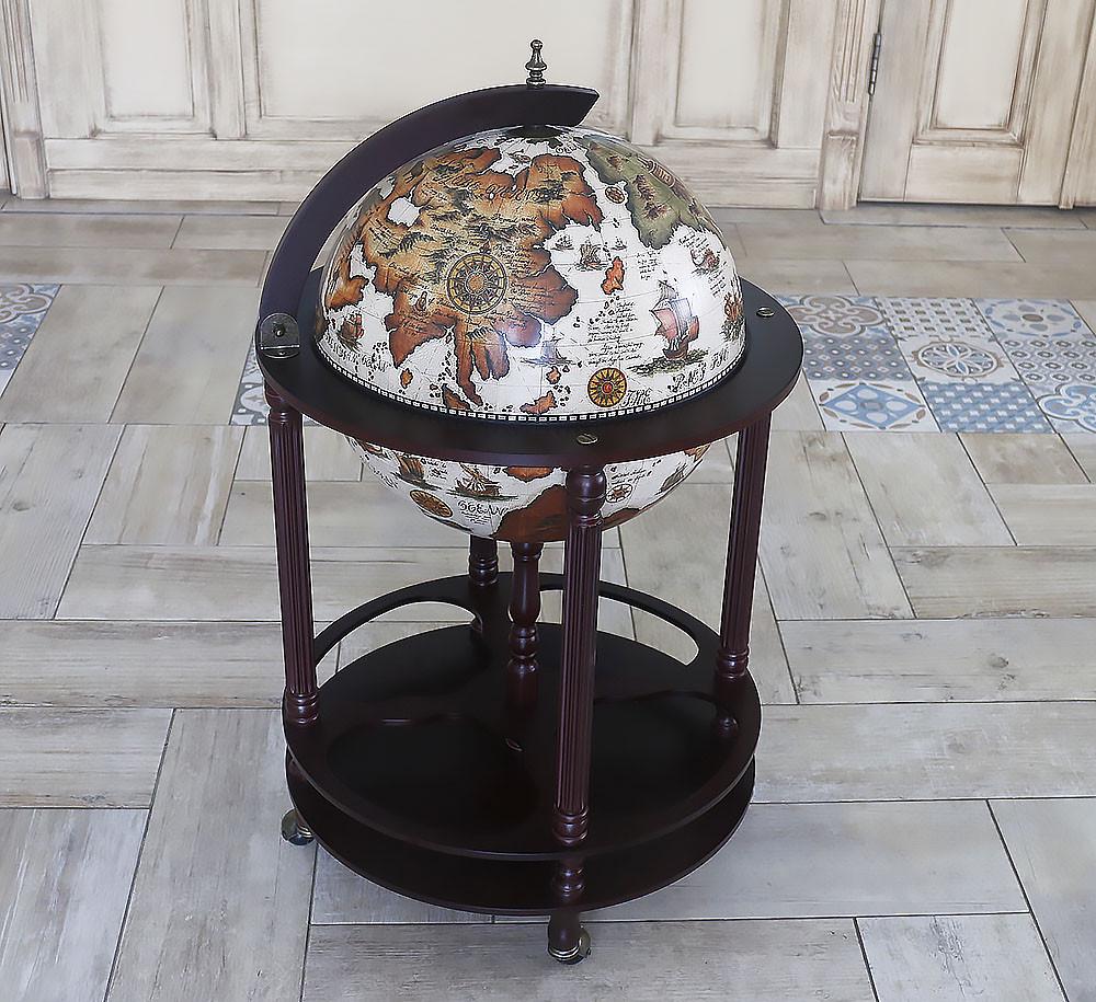 Минибар напольный Гранд Презент Глобус Карта мира 42 см Бежево-коричневый (42003W-R) Минибар напольный Гранд Презент Глобус Карта мира 42 см Бежево-коричневый (42003W-R)