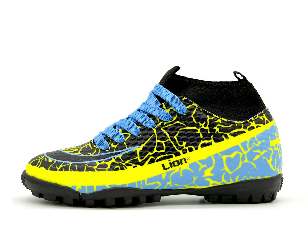 Сороконіжки для дітей Lion SAH1071m з манжетою р. 34 22 см Чорно-синій (2672903027)