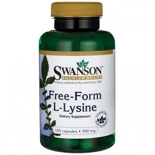 Лизин Swanson Free-Form L-Lysine 500 мг 100 капс. (000012521)
