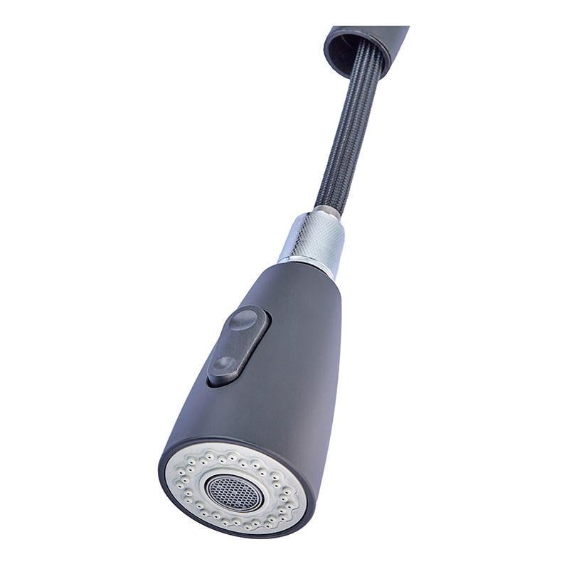 Смеситель для кухни с выдвижной лейкой Champion NEO-014 Black из нержавеющей стали (CH0315) - фото 2 Смеситель для кухни с выдвижной лейкой Champion NEO-014 Black из нержавеющей стали (CH0315) - фото 2