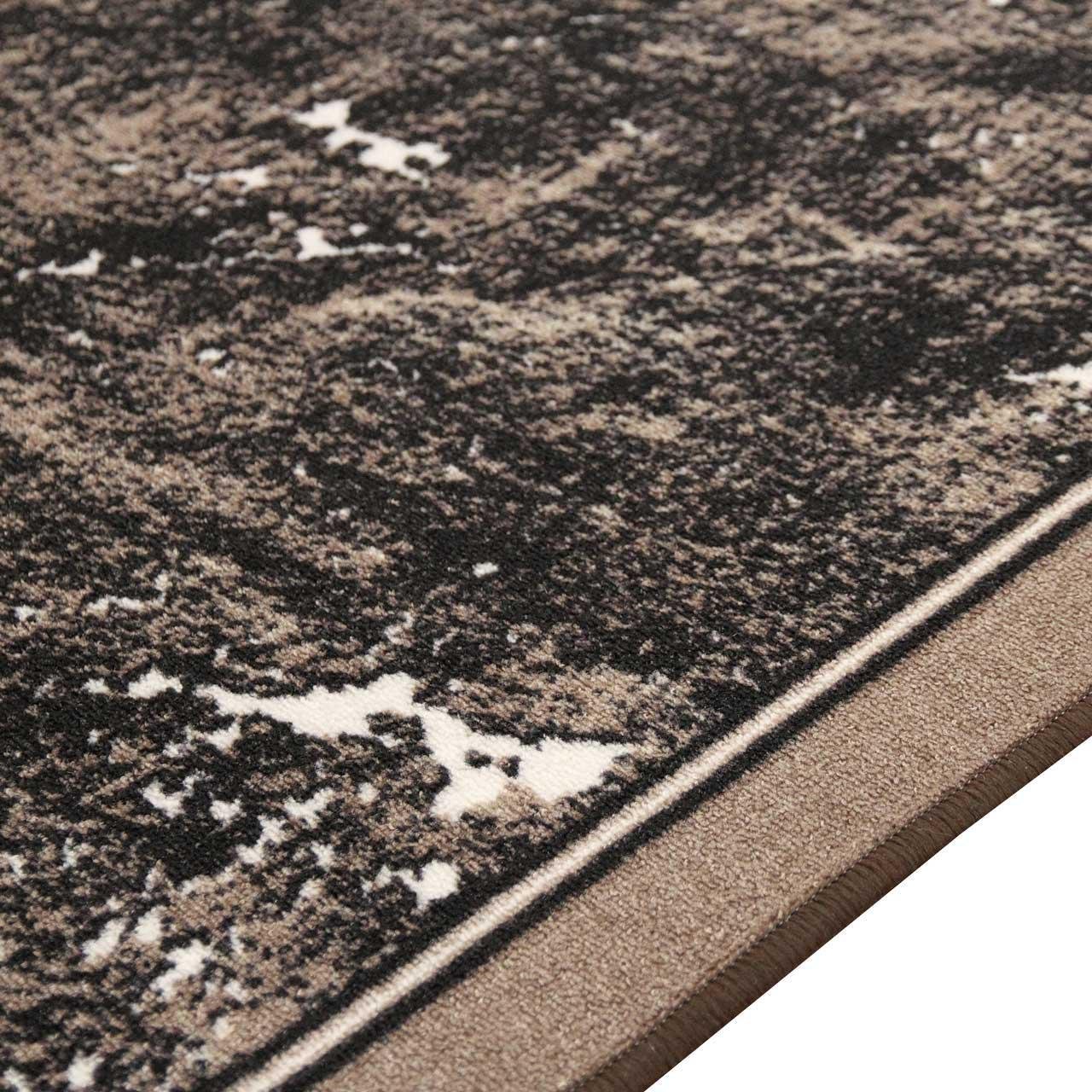 Ковер безворсовый на войлочной основе DAKARIA Print Run Дарк p13 1x1,7 м Черный/Коричневый (00-00019075) - фото 7 Ковер безворсовый на войлочной основе DAKARIA Print Run Дарк p13 1x1,7 м Черный/Коричневый (00-00019075) - фото 7