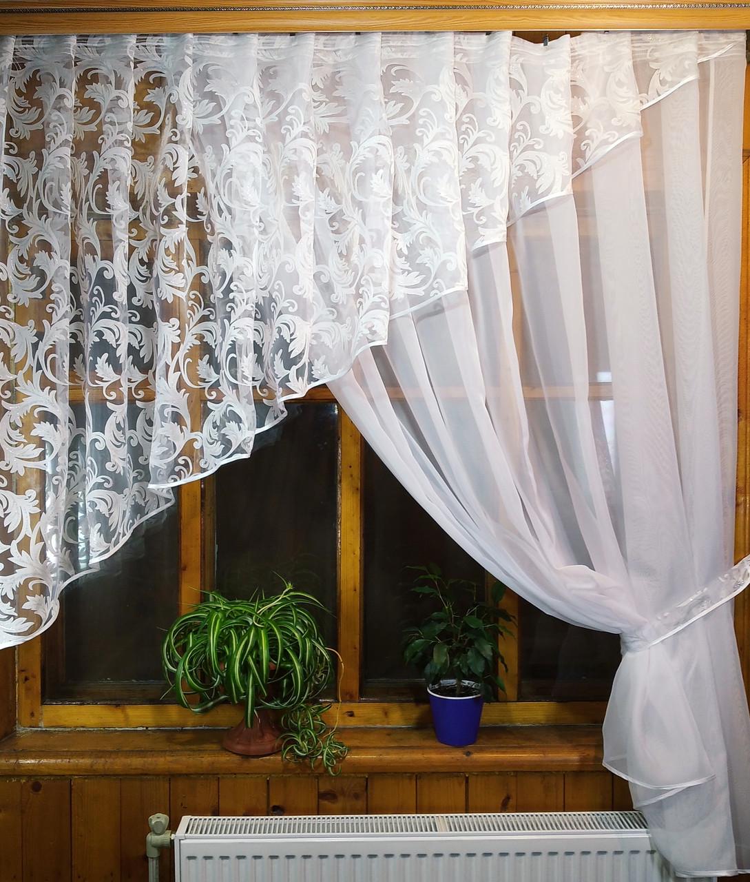 Штори Анжеліка права Білий (889633797) - фото 3