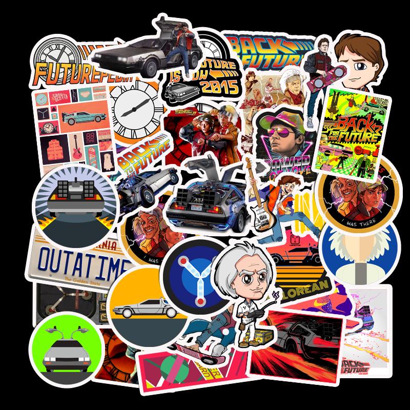 Набір наклейок Back to The Future Водостійкі стікери для обклеювання 50 шт. - фото 7 Набір наклейок Back to The Future Водостійкі стікери для обклеювання 50 шт. - фото 7