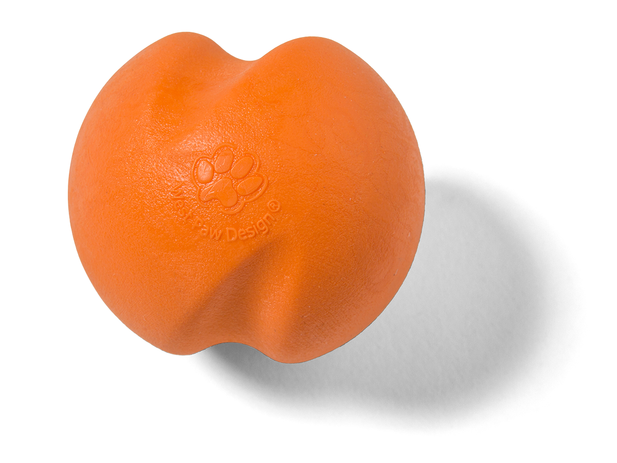 Игрушка для собак WestPaw Zogoflex Jive Dog Ball Джив супер-мяч 6 см Оранжевый (ZG070TNG)