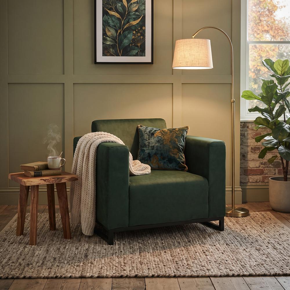 Диван Kansas екошкіра Deep металевий каркас 90х75х88 см Green (rich_sofa_00337)