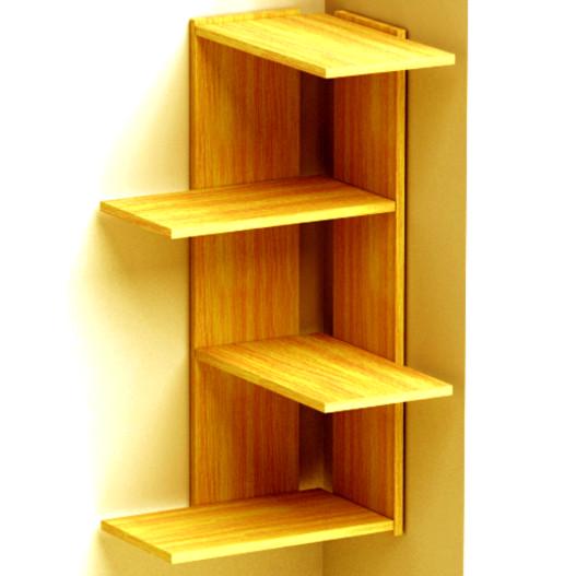 Полка для ванной из дерева Регенсбург Карри (ВНП/002203)