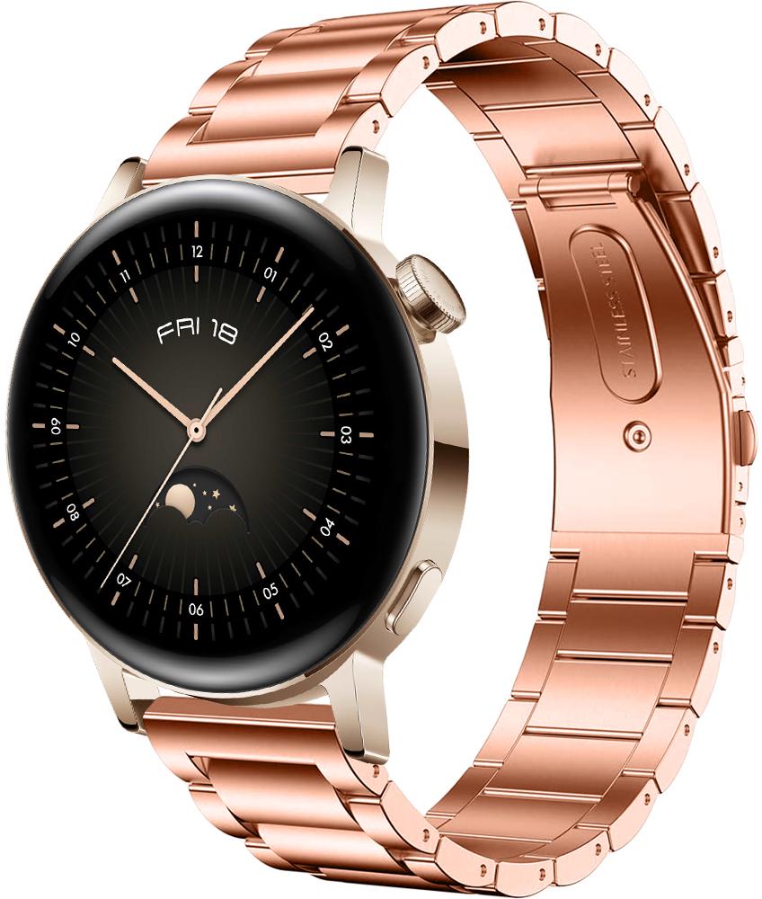 Браслет металлический Shape для Huawei Watch GT3 42 мм Rose Gold (26265-27)