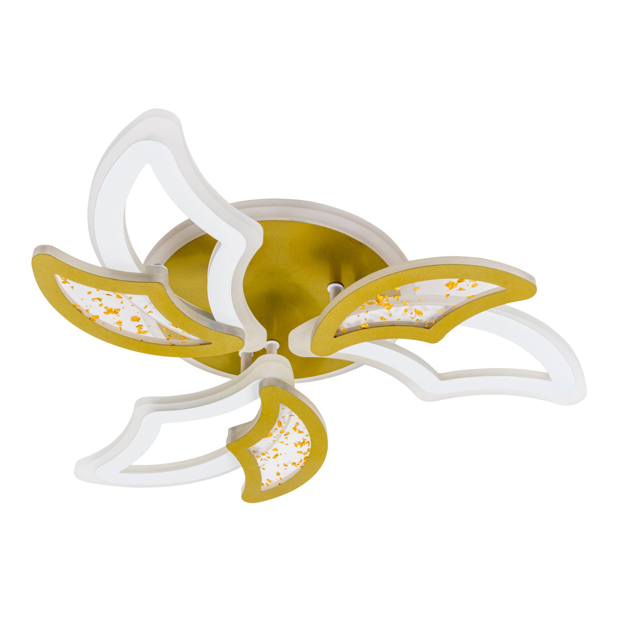 Люстра светодиодная с пультом Valeso V K29128-3+3+1 White/Gold (000036421) - фото 7