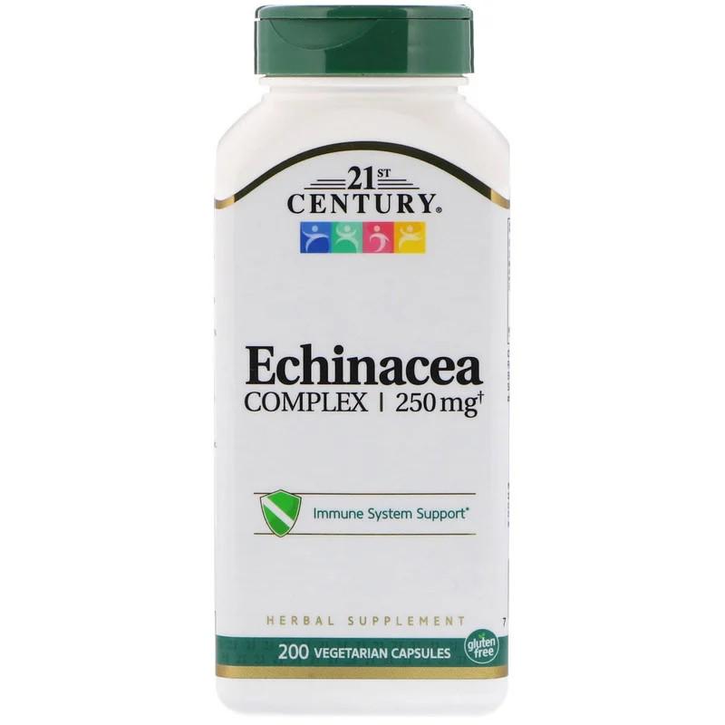 Натуральная добавка 21st Century Echinacea Complex 250 мг 200 капсул