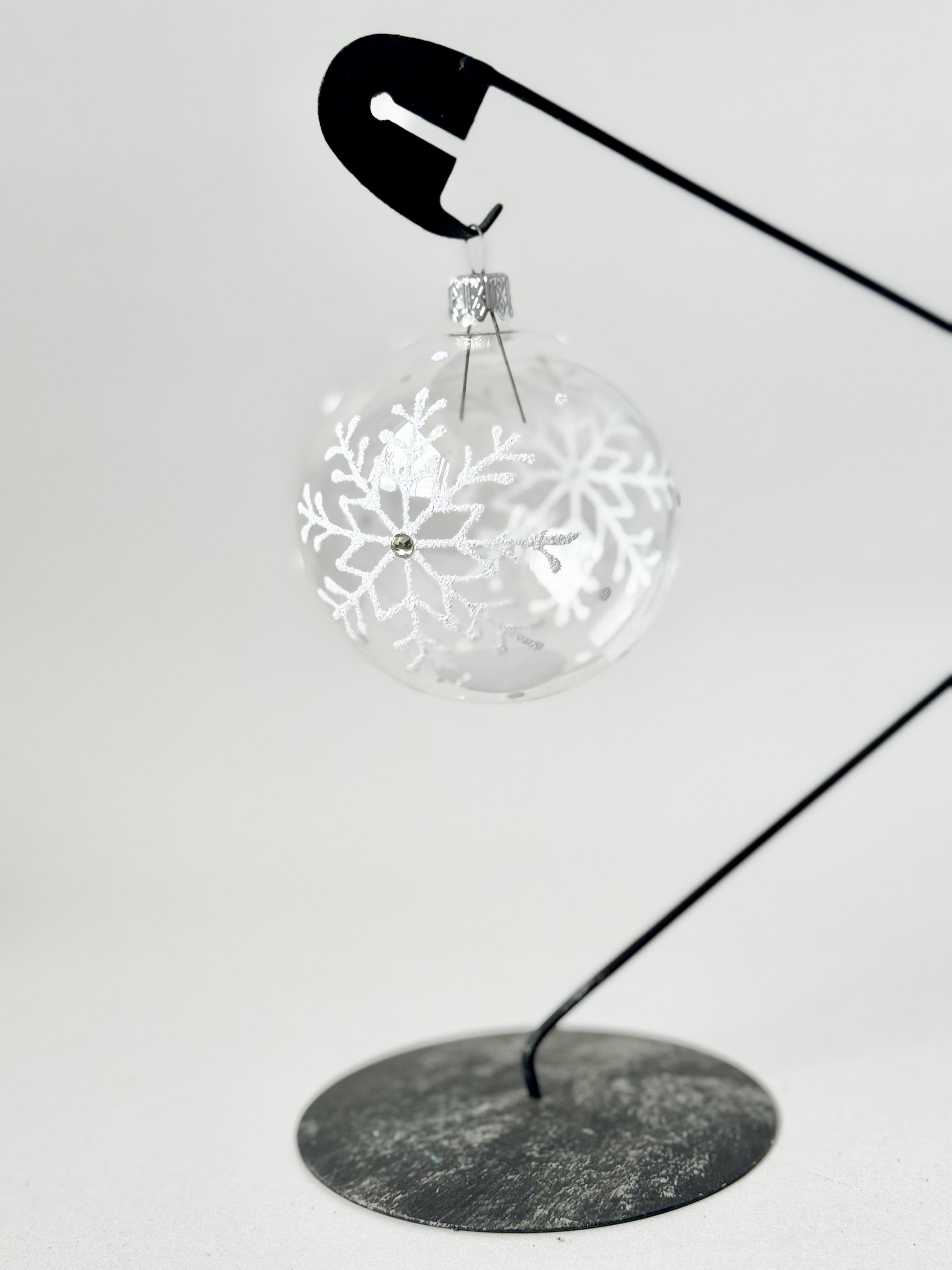 Шар новогодний стеклянный 80 мм (D80-16 А)