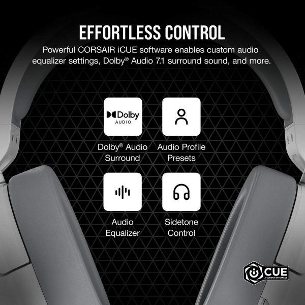 Навушники Corsair HS55 Surround Headset White (CA-9011266-EU) - фото 7