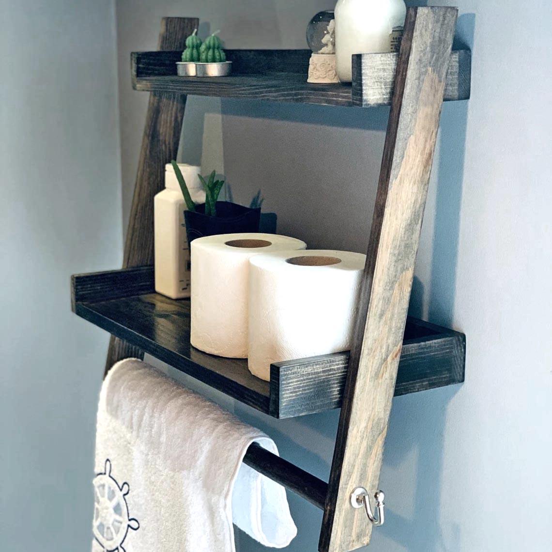 Полка для ванной из дерева Ломен Мокко (ВНП/007210)