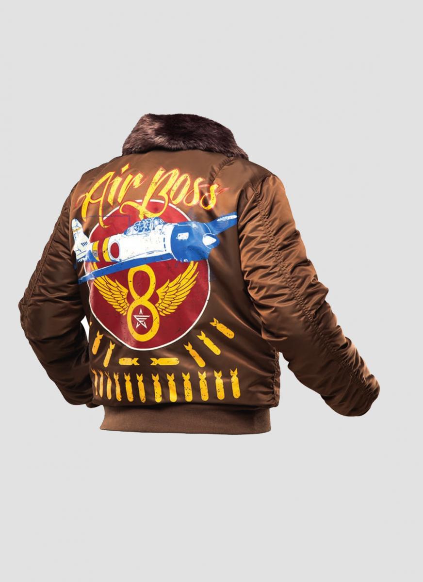 Бомбер Airboss Red Sun Jacket L Коричневий (29278) Бомбер Airboss Red Sun Jacket L Коричневий (29278)