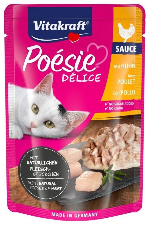 Корм вологий для кішок Vitakraft Poésie Délice pouch з куркою в соусі 85 г (1872787519)