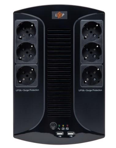 Источник бесперебойного питания LogicPower линейно-интерактивный 650VA-6PS 455 Вт (29924580)