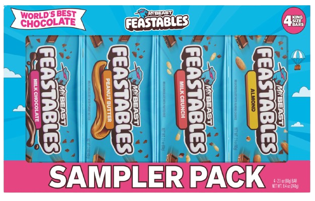 Набор шоколада Feastables Mr Beast Sampler pack 4х60 г (2270086886) Набор шоколада Feastables Mr Beast Sampler pack 4х60 г (2270086886)