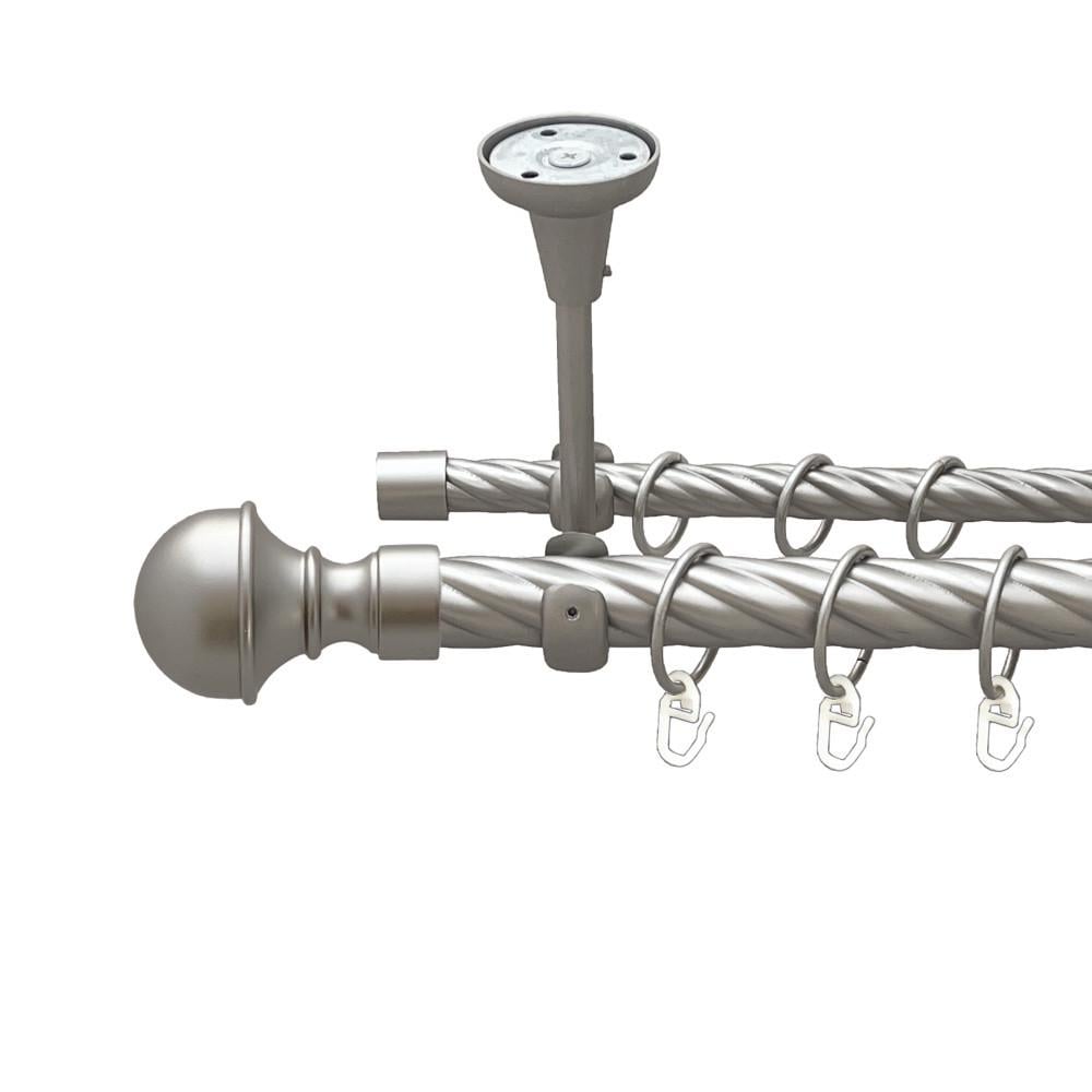 Карниз Orvit Бостон двухрядный скрученный 160 см Сатин (00-00024078)