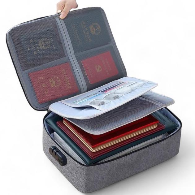 Сумка-органайзер для документів з кодовим замком 35х26х10 см - фото 2 Сумка-органайзер для документів з кодовим замком 35х26х10 см - фото 2