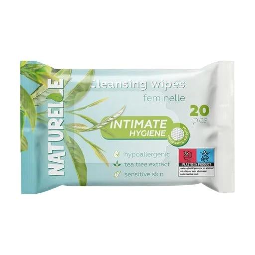 Вологі серветки для інтимної гігієни Naturelle Intimate Hygiene з екстрактом чайного дерева 20 шт. (000006571)