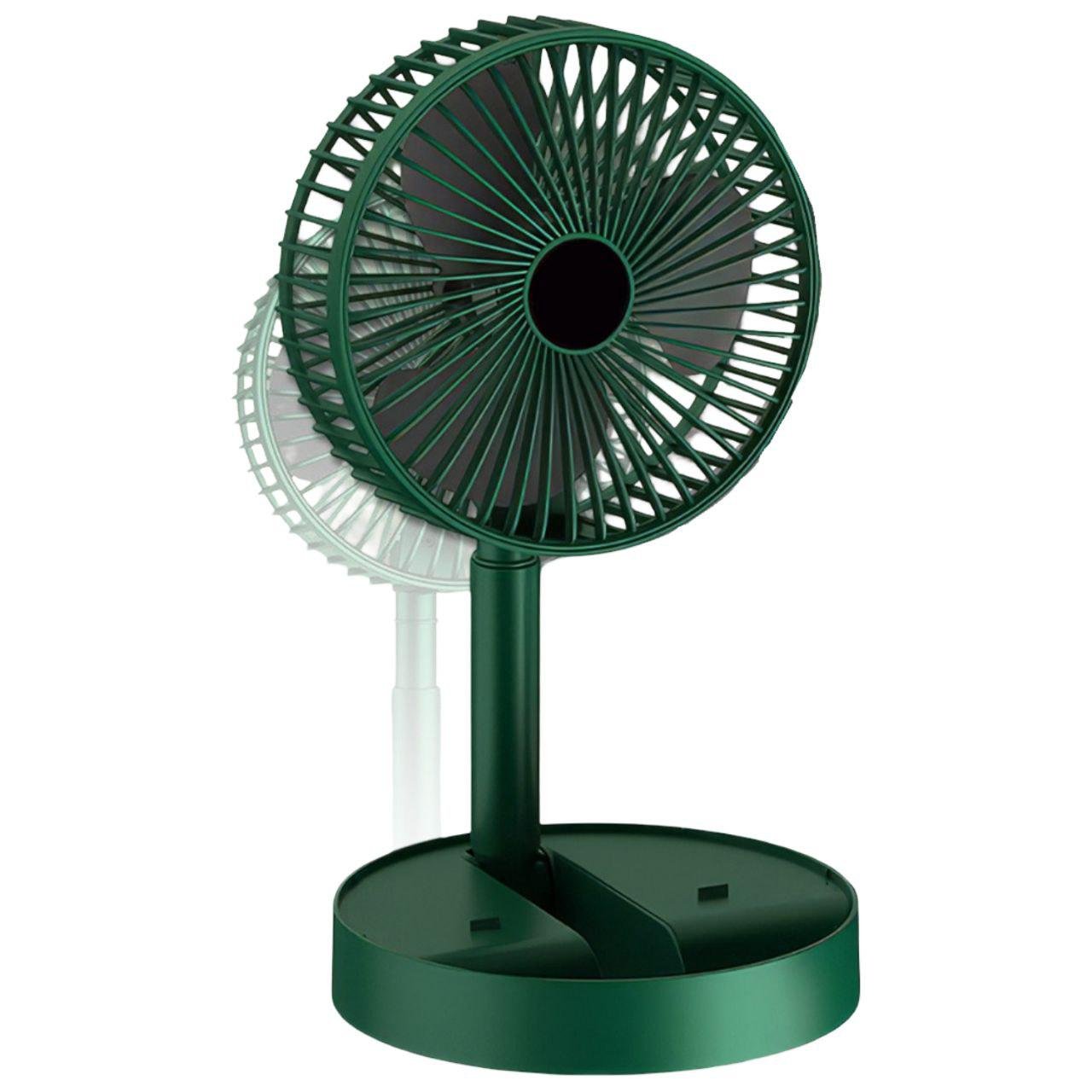 Вентилятор USB настольный 0114/МК с телескопической ножкой Зеленый (31505660)