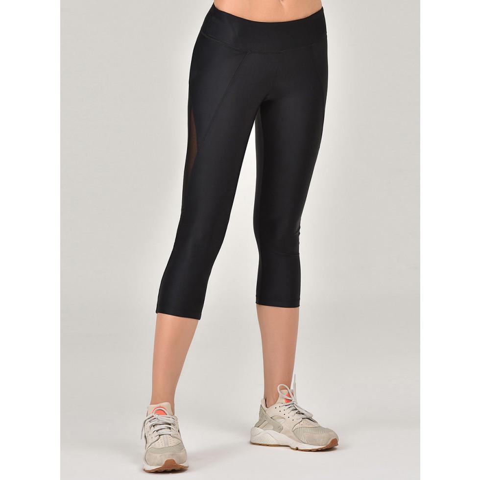 Тайтсы женские Bilcee Kadin Tül Detayli Orme Tayt XL Черный (TBWA1468-1001)