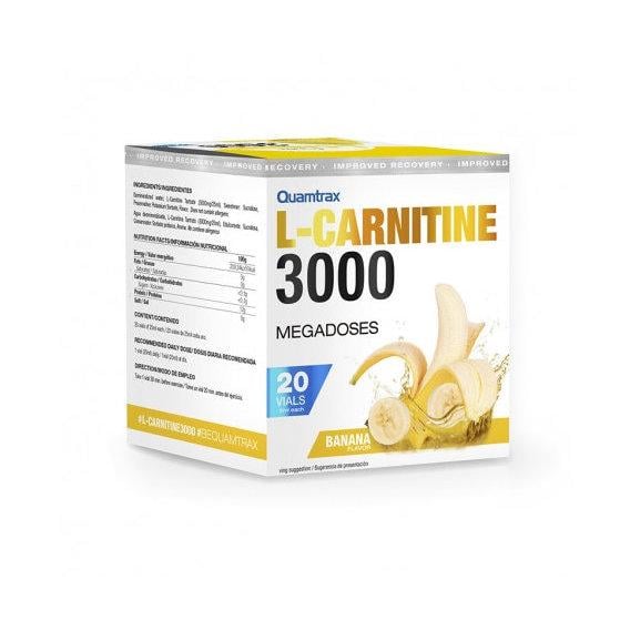 Жиросжигатель для спорта Quamtrax L-Carnitine 3000 20х25 мл Banana