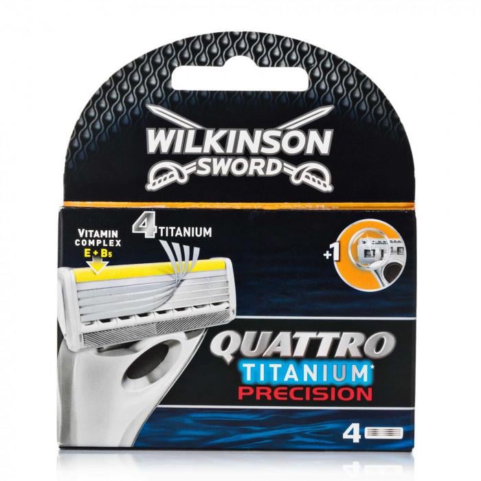 Картриджі для гоління Wilkinson Sword Quattro Titanium Precision 4 шт.