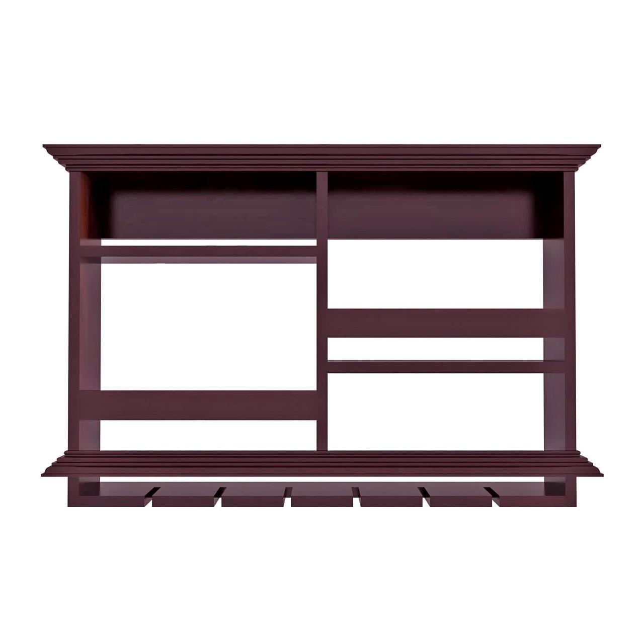 Полка для вина настенная из дерева Симохо Конфи (ПНК-018713)