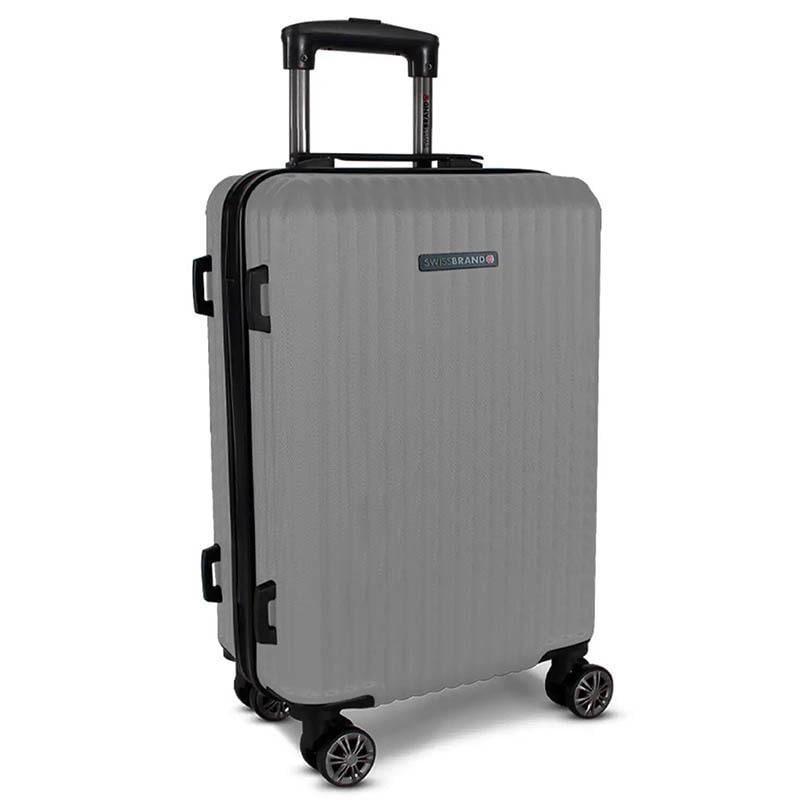 Валіза на 4-х колесах Swissbrand Riga 2.0 L 106 л Silver (DAS301912)