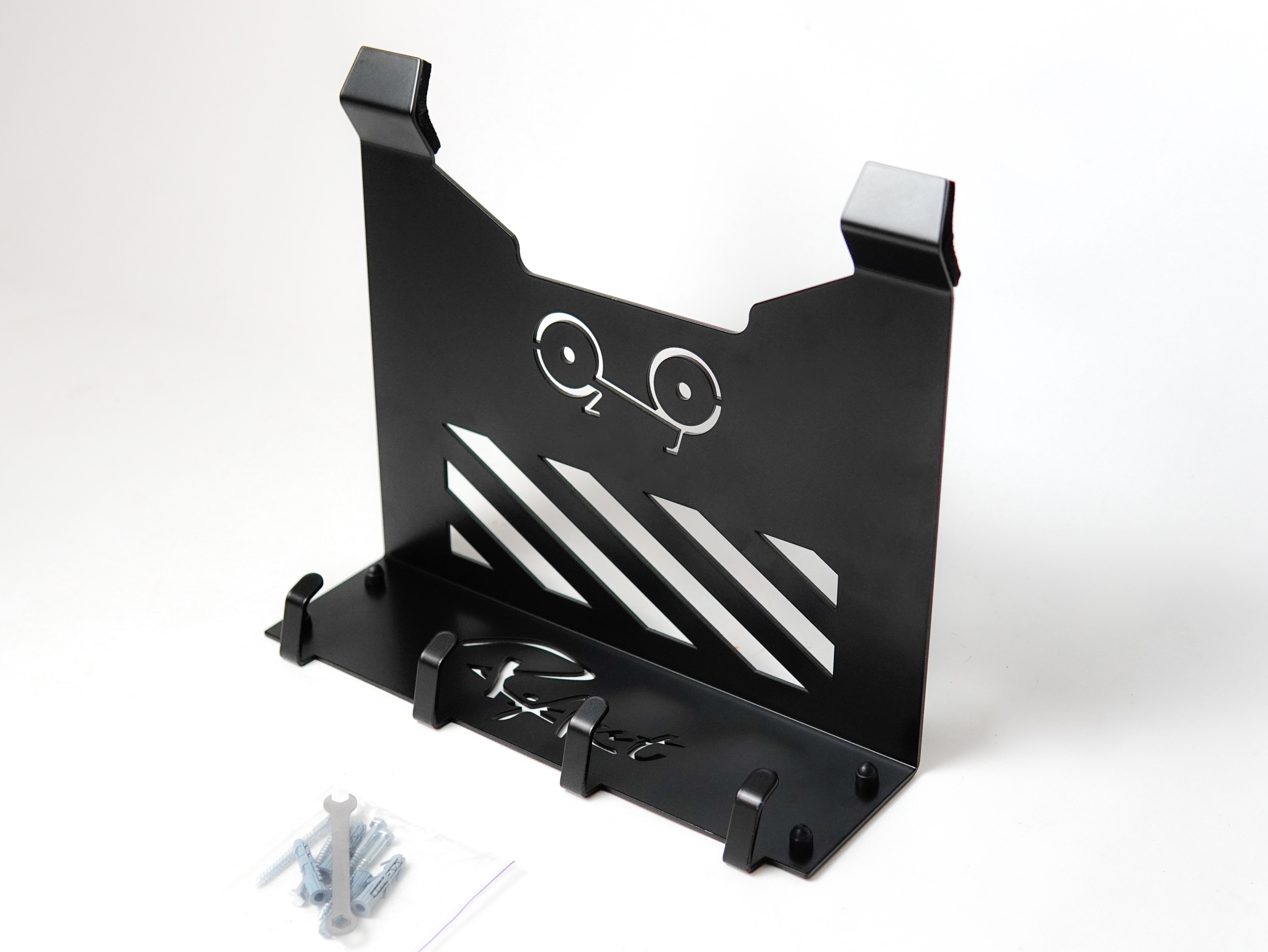 Велосипедный кронштейн на стену Cornez с крючками для аксессуаров Черный (32379190)