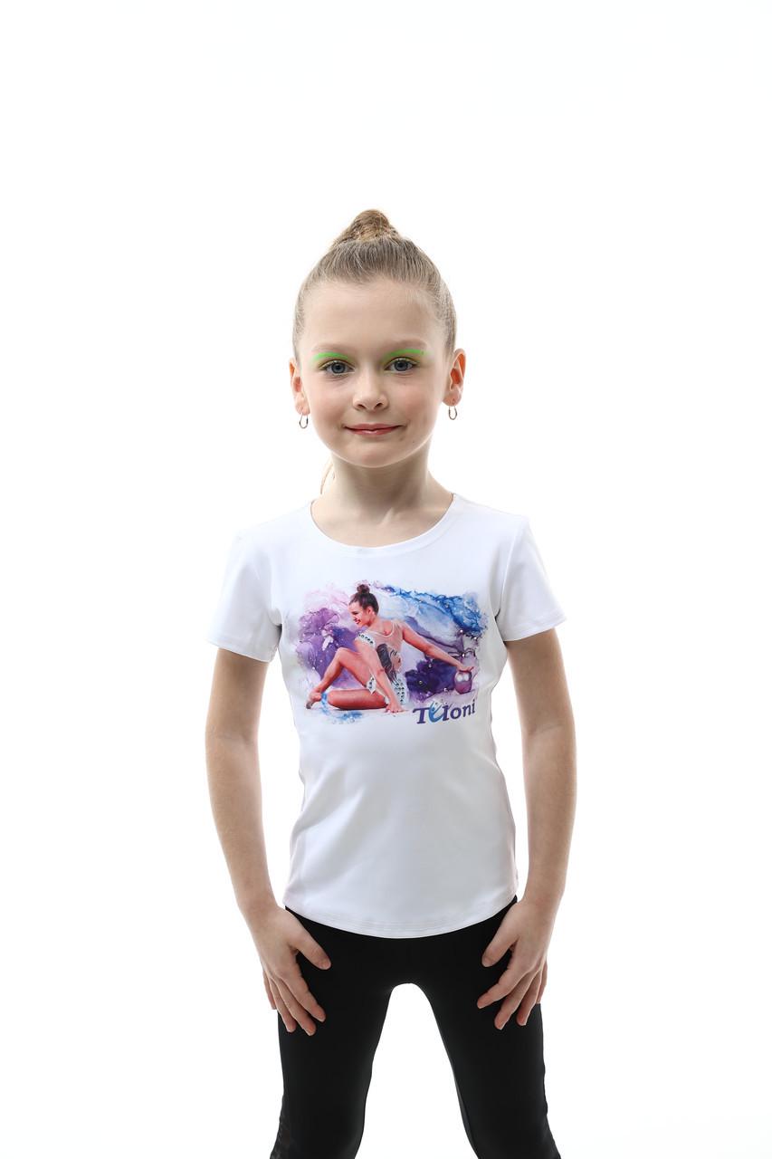 Футболка NASTYA 34 122-128 см Білий