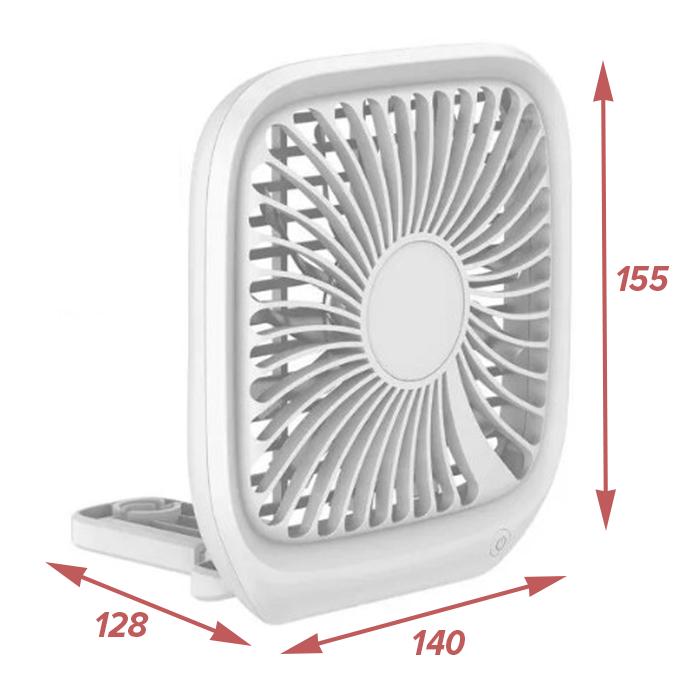 Вентилятор BASEUS у салон автомобіля Foldable Vehicle-mounted Backseat Білий - фото 5