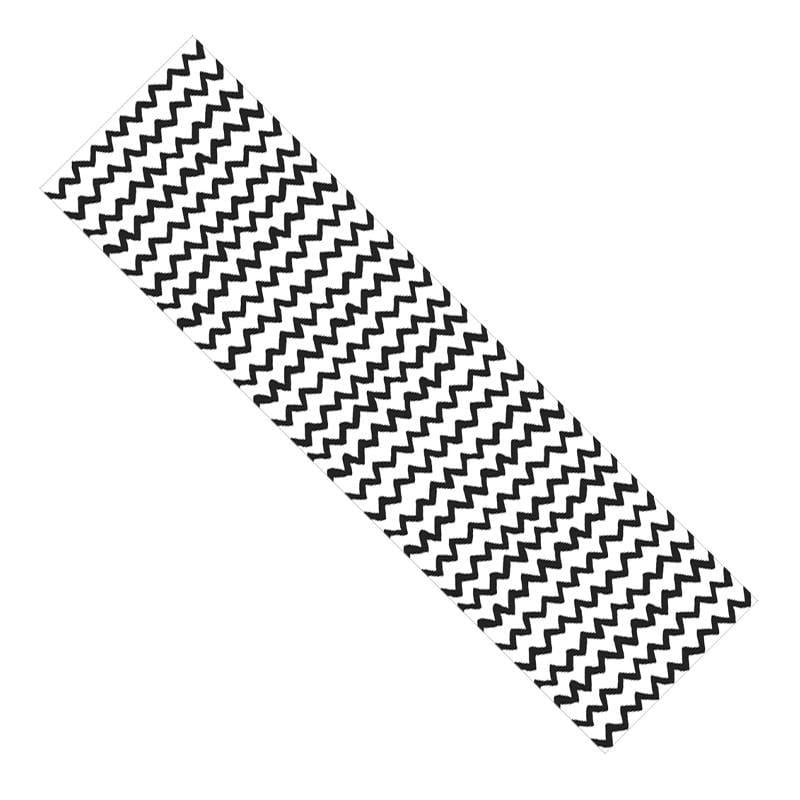 Дорожка на стол Зиг Заг 150x40 см Черно-белый (DR_21A005)