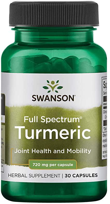 Куркума Swanson Full Spectrum Turmeric 720 mg 30 Caps