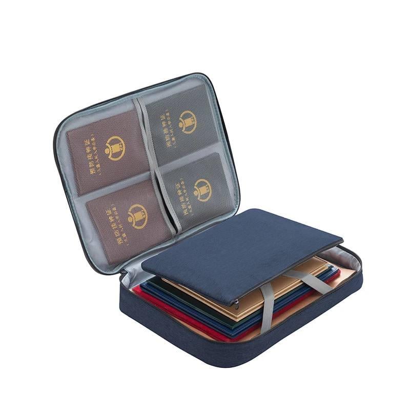 Сумка-органайзер для хранения документов 2в1 35х26х10 см Синий