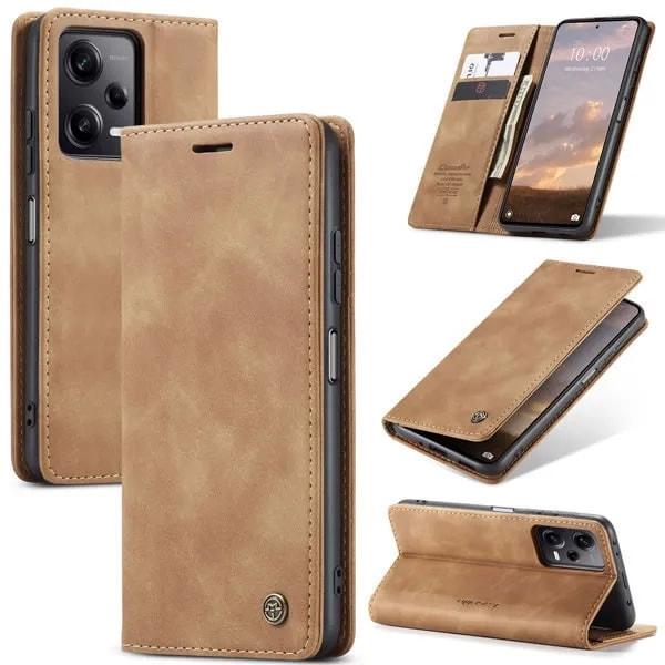 Чехол книжка с магнитом Xiaomi Poco X5 Pro 5G CaseMe Brown (33840-30)